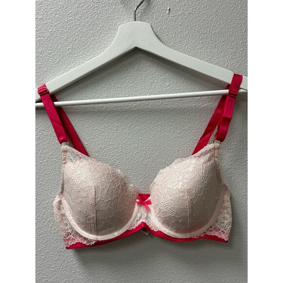 Victoria Secret Womens‎ Lined Demi-Buste Double Size 36C Pale Pink - Picture 1 of 6